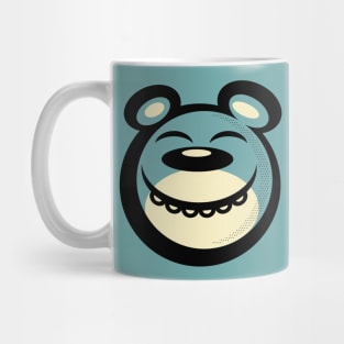 Blissful Smiling Blue Bear Mug